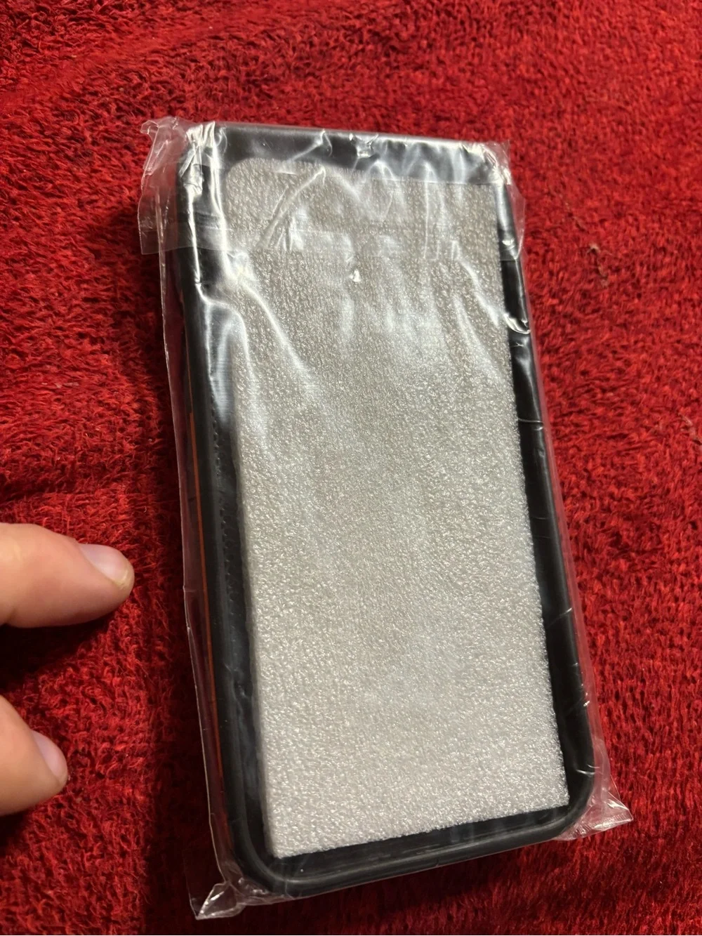 iPhone 15 pro Max Twick Faux Leather case , Deer home design at back of case New
